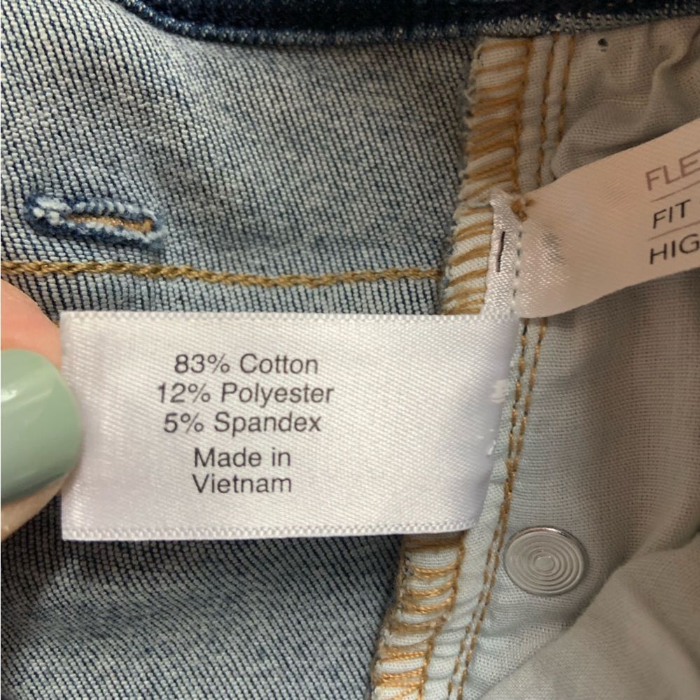 LANE BRYANT Fit Genius High Rise Boot Jeans Medium Wash Magic Waistband 26/28 - Picture 14 of 14